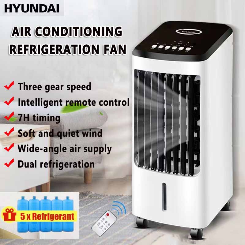 【HYUNDAI】Portable Air Conditioner Conditioning Fan air cooler fan Humidifier Cooler Cooling 70W