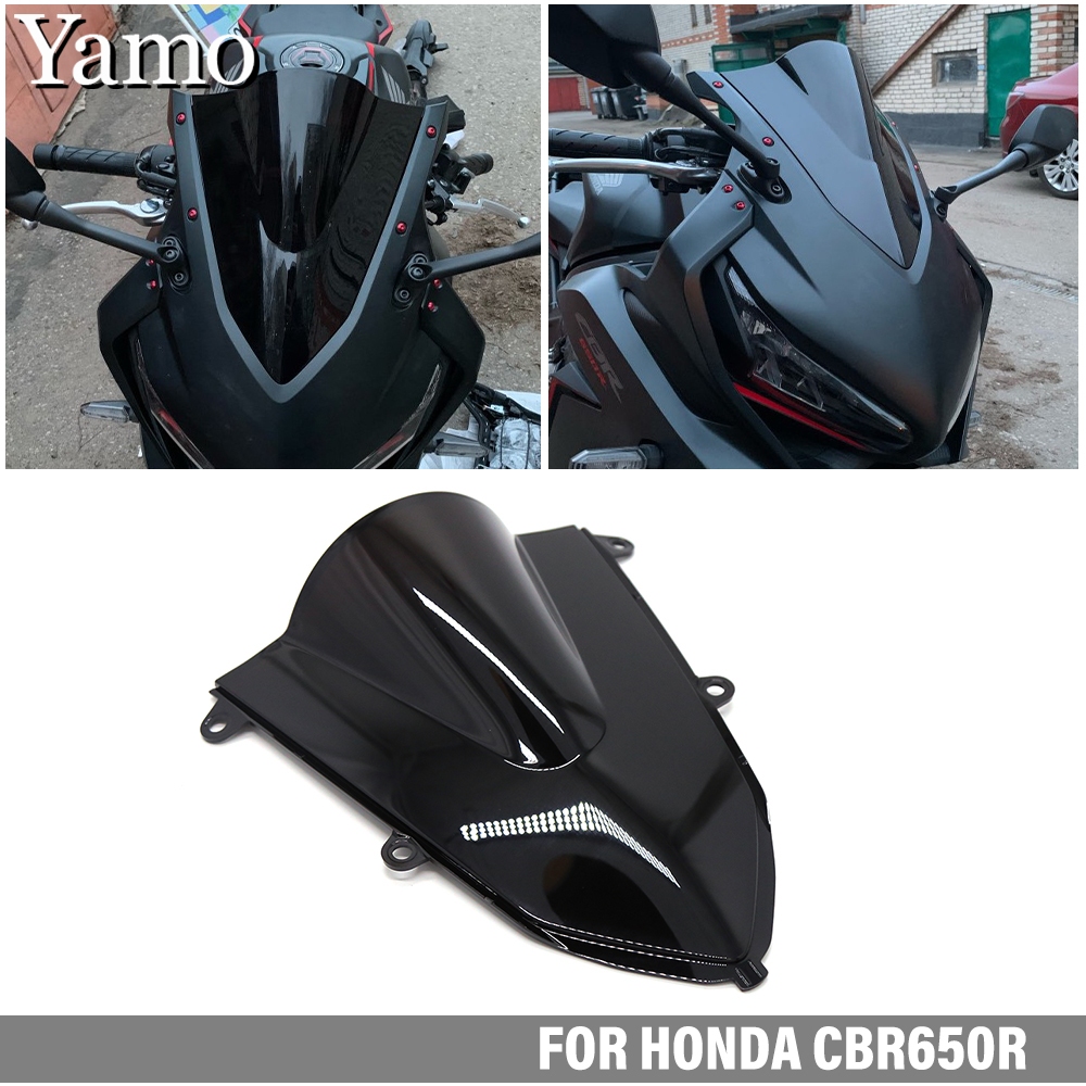 Motorbike Wind Deflector,Universal Motorcycle Modified Windshield Spoiler Air Deflector - View #2