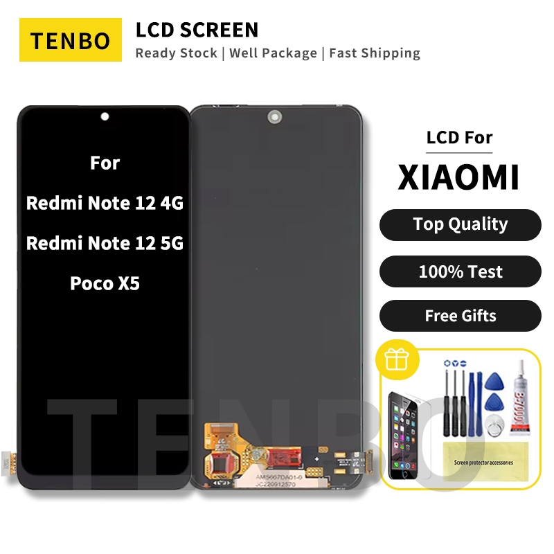For Xiaomi Redmi Note 12 4G Note 12 5G Poco X5 LCD Display Screen ...