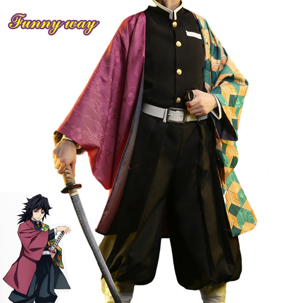 Tomioka Giyuu Cosplay Costume Demon Slayer Cosplay anime outfit Kimetsu ...