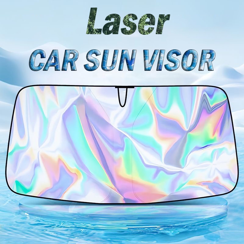 2024 New Car Laser Sunshade Foldable Front Sunscreen Front Sunshade