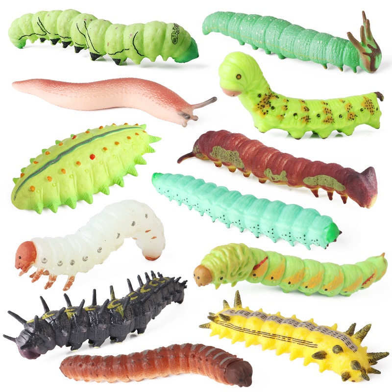 soft rubber caterpillar flesh worm slug ailanthus silkworm simulation ...