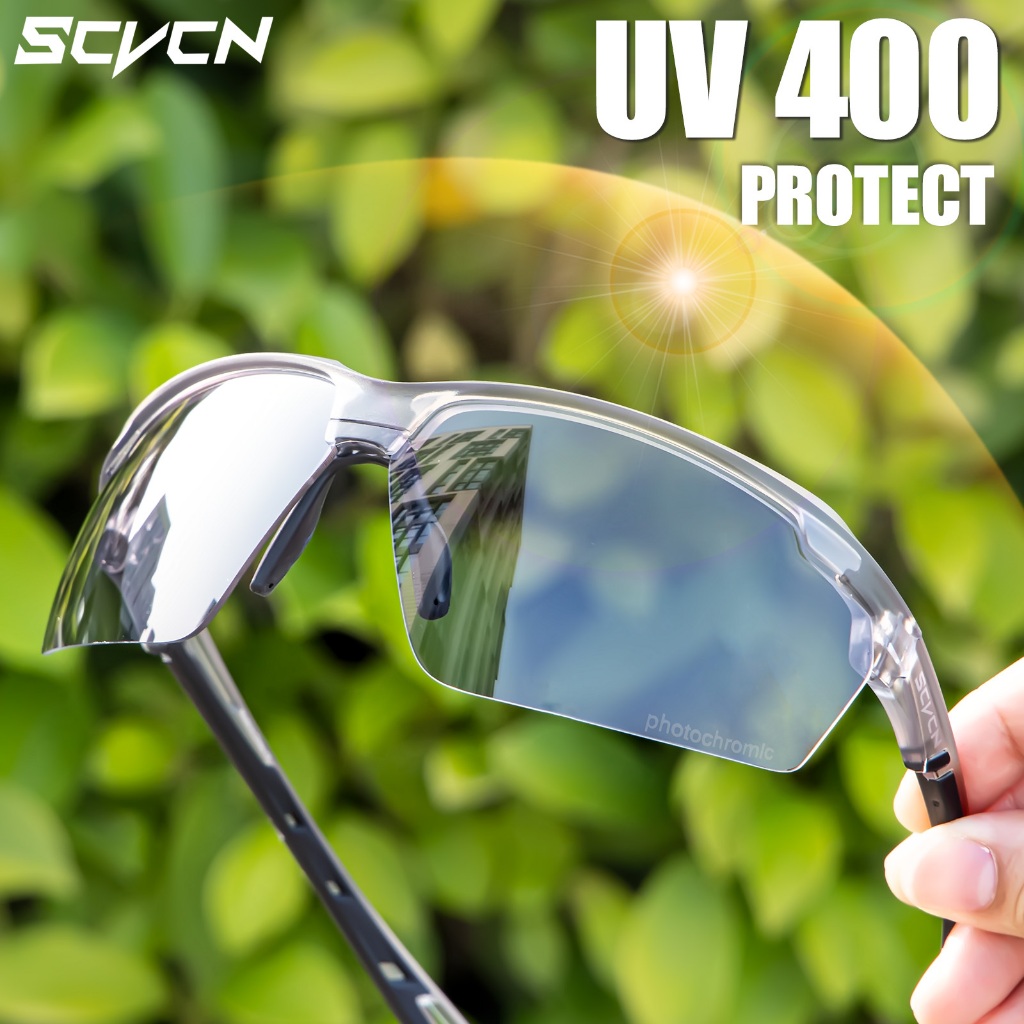 TR90 Full Frame Photochromic Multi Color UV400 Protection Running Baseball Sport Sunglasses 14