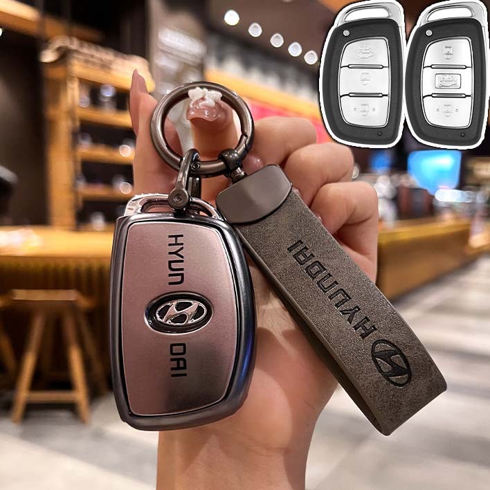 thumbnail image 2 of Folding Key Case For Hyundai I30 Ix35 Ix45 Santa Fe Tucson Sonata Elantra – KONIKON 2 of 6