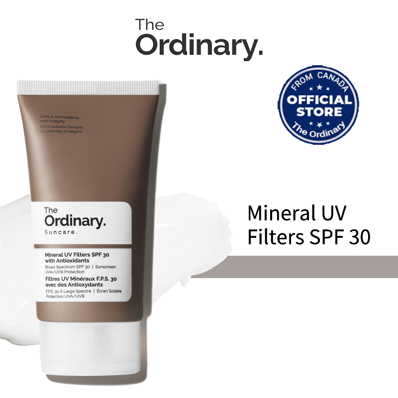 The Ordinary Mineral UV SPF 30 Sunscreen For Face UV Protection ...