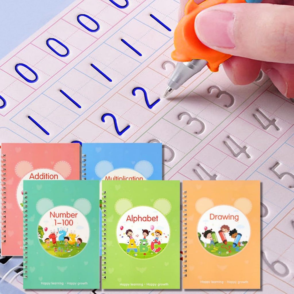 Reusable Grooved Handwriting Workbooks,Magic Copybook,Magic Writing ...