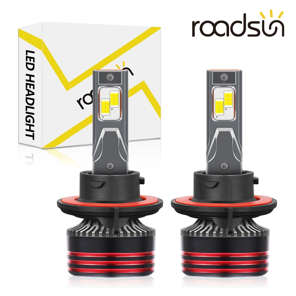 Roadsun 2PCS H4 LED Car Headlight Bulbs H1 H7 H11 9005 9006 HB3 HB4 ...