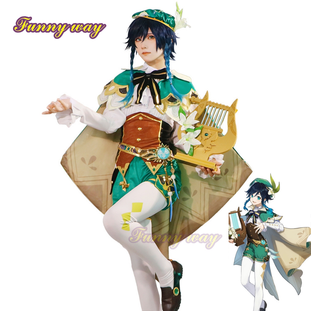 Genshin Impact Venti Cosplay Costume