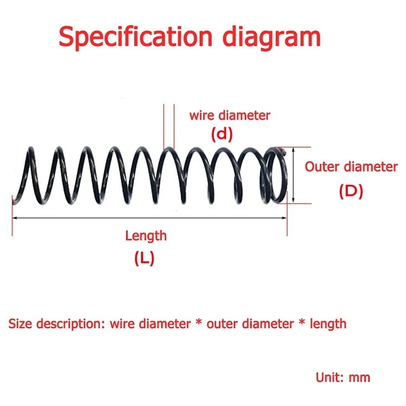 1Pc Small Spring Y-shaped Compression Spring Wire Diameter 2/2.5/3mm ...