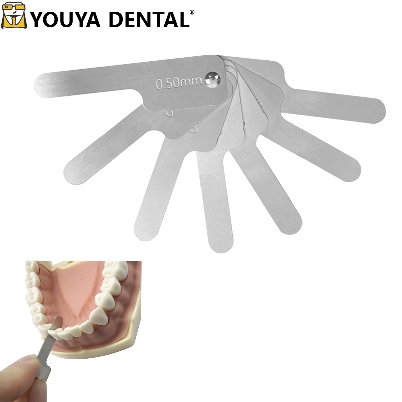 7 size Dental Interproximal Reduction Gauge Ruler Tooth Gap Measure ...