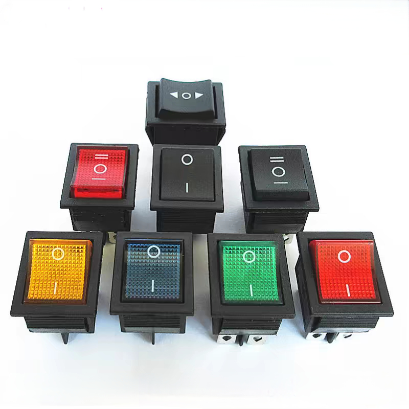 2PCS Power Switch KCD4 ON-OFF 4Pin/6Pin Rocker Switch with Light 20A ...
