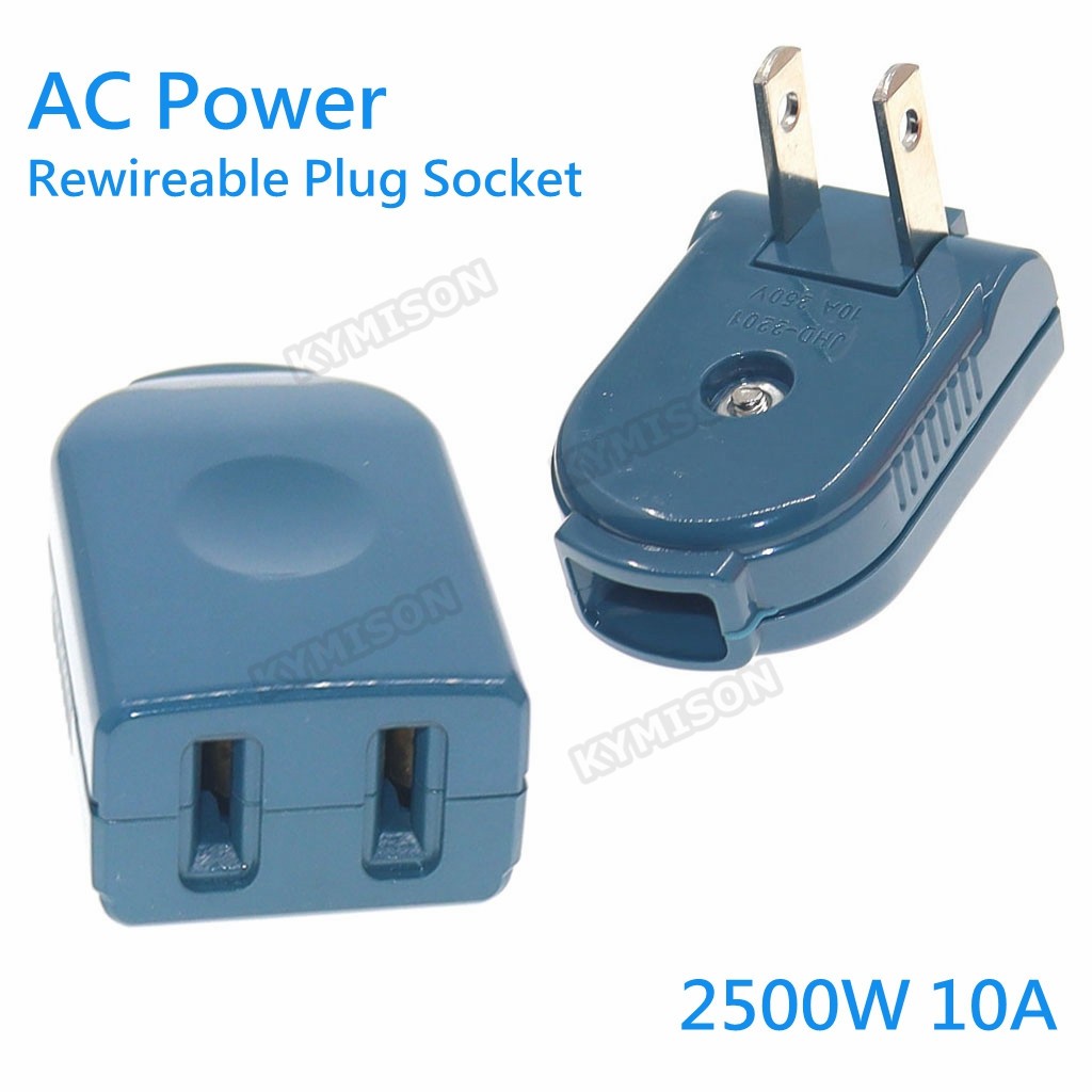 Universal 90 Degree Rotary Power Plug, Philippines Thailand Connection Plug Two Flat Pin Adapter