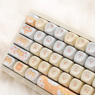 【Keycap Only】Hunky Meow Keycap 132 Keys Similar To MOA Profile PBT ...