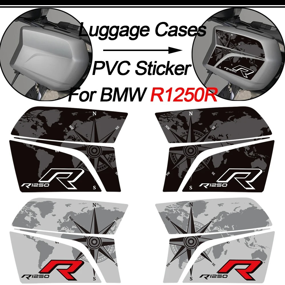 For BMW R1250R 1250 R Tank Pad Trunk Luggage Cases Panniers Stickers ...