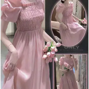 sachin and babi light blue dress French Vintage Chiffon Fairy Dress - Kawaii Fashion Shop main image 0