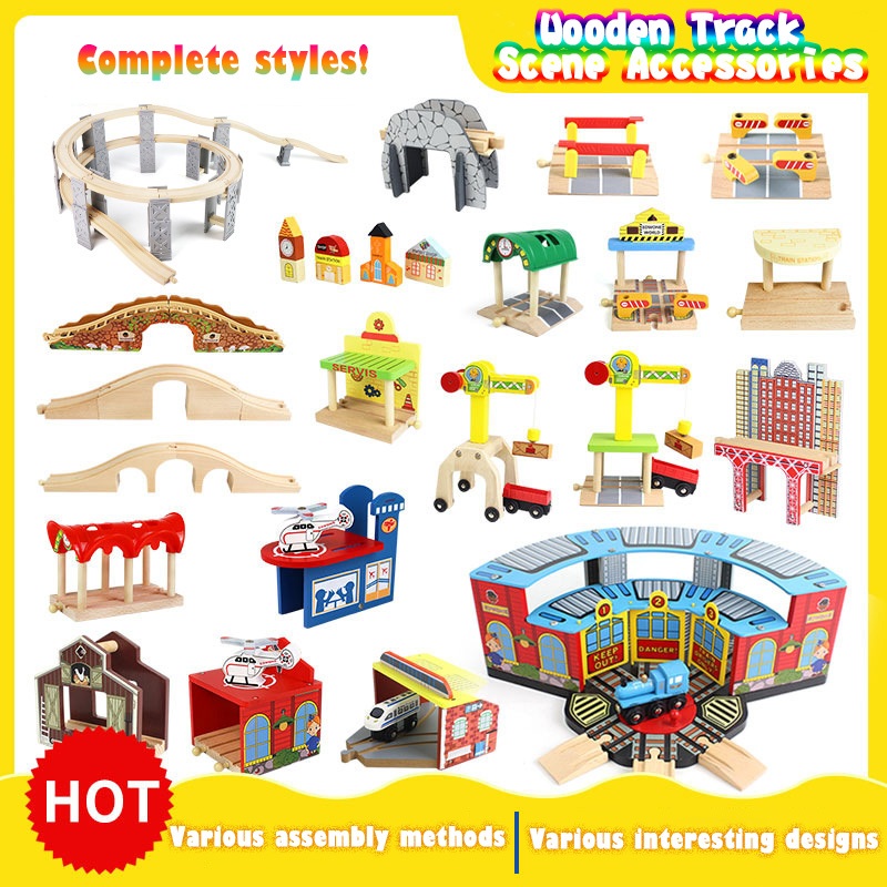 thumbnail image 2 of Maxim Enterprise, Inc Wooden Train Track Over & Under 2 of 12