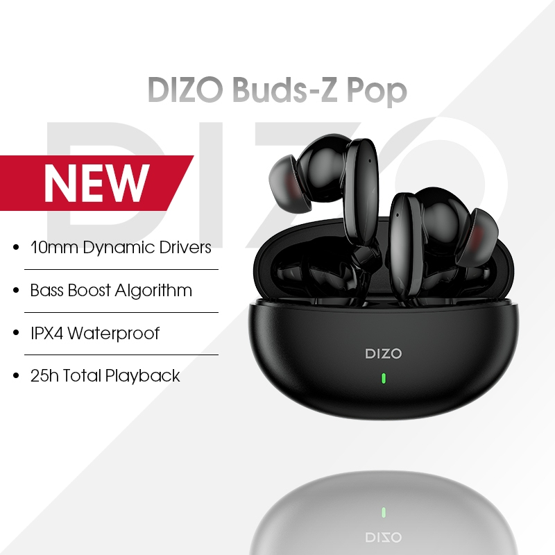 DIZO Buds Z Pop Wireless Earphones Bluetooth 5.3 Earbud 88ms Low ...