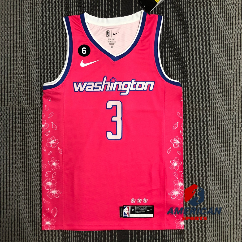 Men's NBA Washington Wizards Bradley Beal Pink Basketball Jersey ...