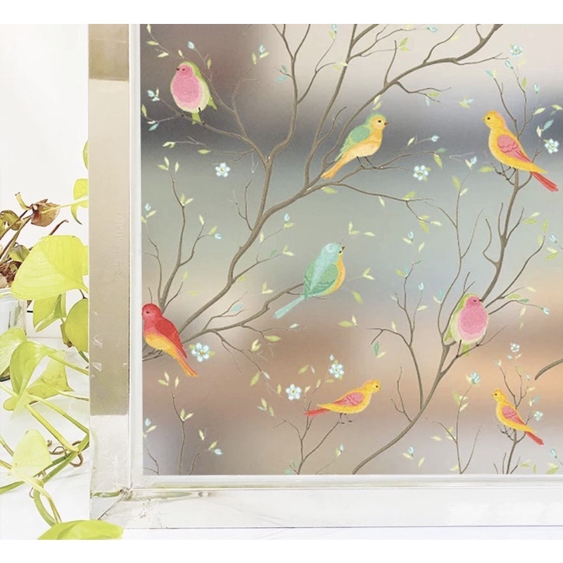 The glass stickers on glass doors and windows come in various designs ...