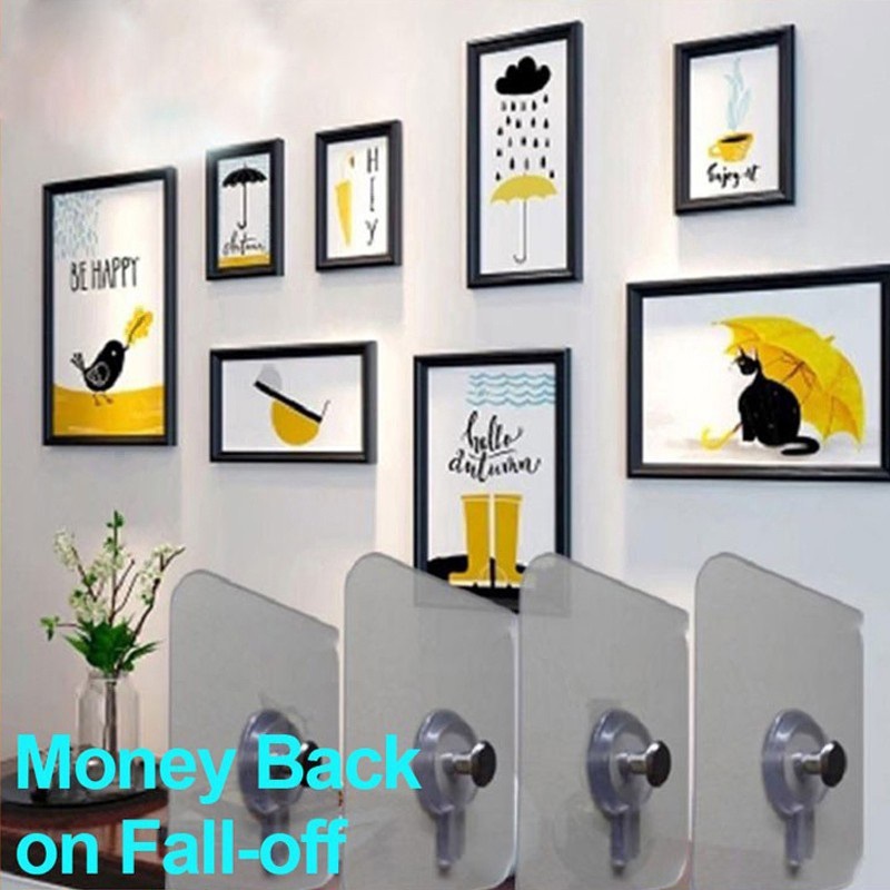 Non-Trace Adhesive Wall Screws Hanging Nails Wall Hook Self Adhesive Screw  Hooks Photo Frame Hooks