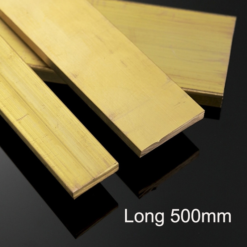 Thick 6mm~19mm Square Brass Sheet Long 500mm Solid H59 Brass Plate Flat ...