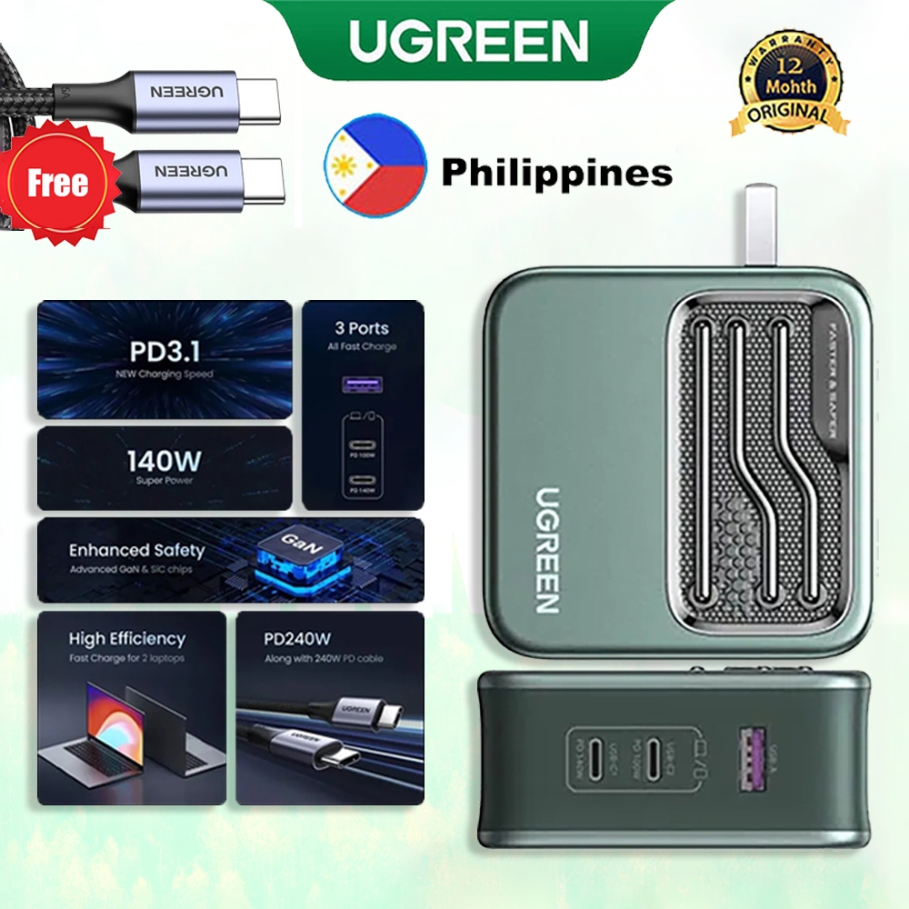 UGREEN GaN 140W Gallium Nitride Charger Head PD3.1 Multi-Port GaN ...
