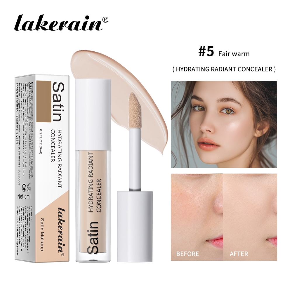 Lakerain Hydrating Concealer Waterproof Liquid Foundation Full Coverage ...