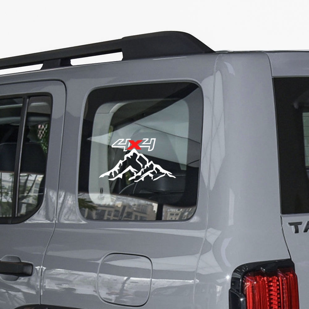 2pcs 4X4 Moutain Reflective Sticker for Tank 300 500 GWM Great Wall ...