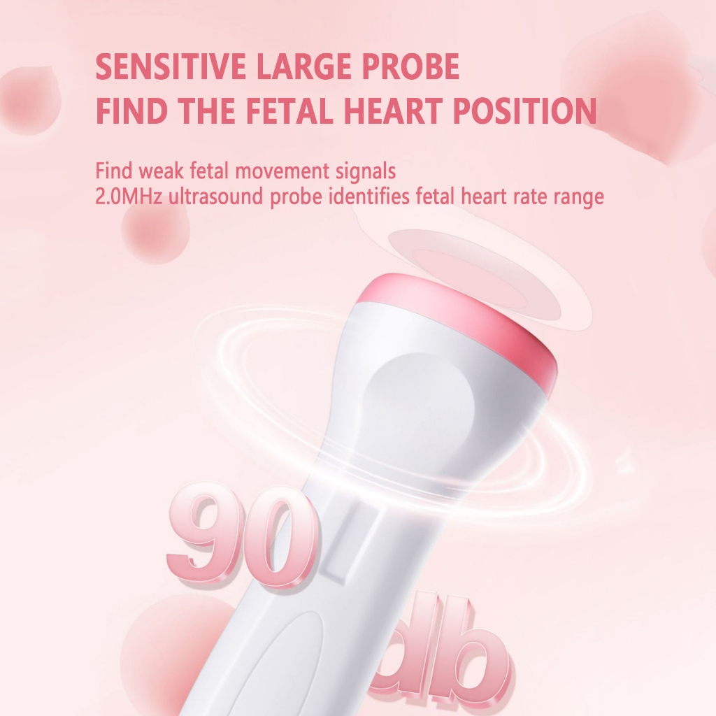OUMRO Fetal Doppler Ultrasound Baby Heart Monitor with Gel 250ml ...