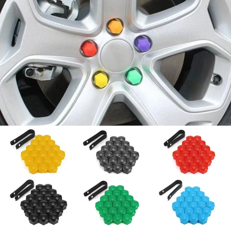 20pcs Car Wheel Nut Caps Protection Covers Caps Anti-Rust Auto Hub ...
