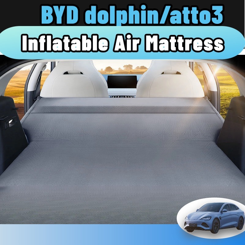 Byd dolphin/atto3 Ultrasoft suede Car Inflatable Bed Air Cushion Bed