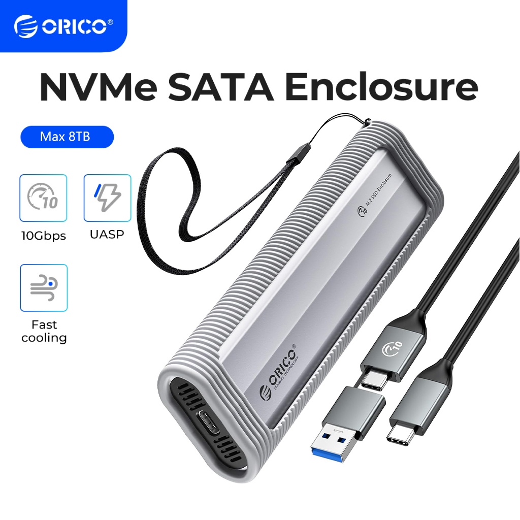 ORICO M.2 NVMe SATA SSD Enclosure USB External Adapter Support UASP for ...