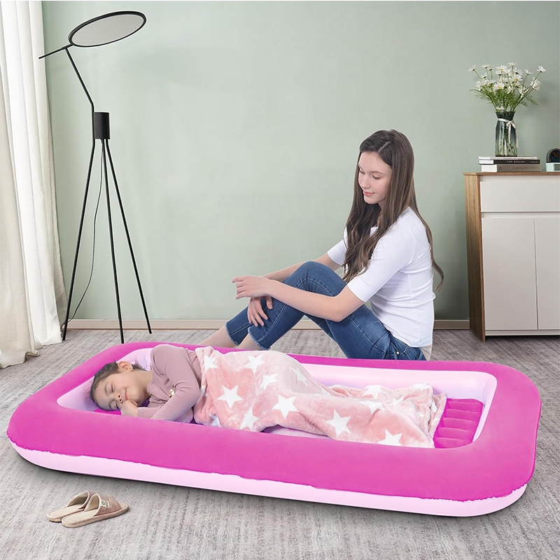 Portable Portable Baby Crib Inflatable Toddler Travel Bed with Sides Blow Up Mattress Sleeping Bed Cot with Security Bed Rails Shopee Philippines