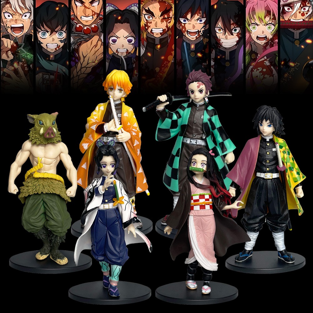 Demon Slayer Figure Set Action Figure Collectible Items Anime Toys ...