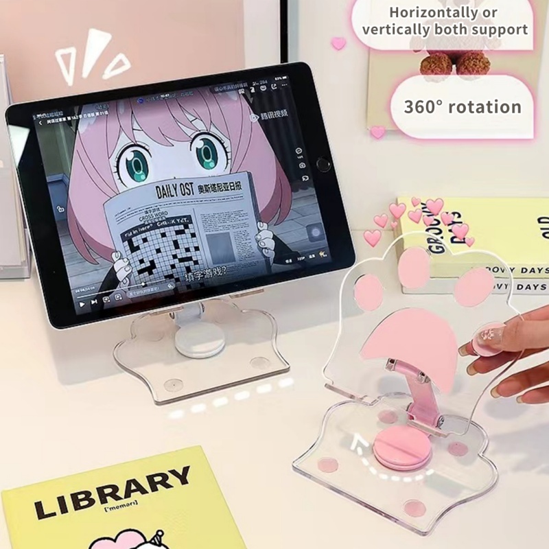 Cute Universal Phone Stand Holder Foldable 360 Degree Adjustable 4 ...