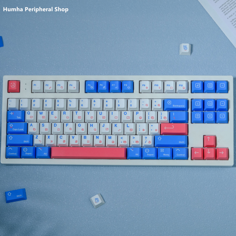 Humha Shortcut Key keycap PBT material Dye-Sublimation Cherry profile ...