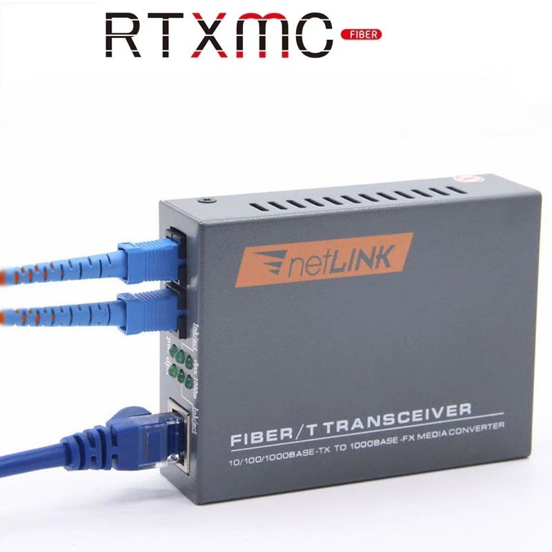 Htb Gs Duplex Km Gigabit Fiber Optical Media Converter Mbps Dual Fiber Single Mode Fiber