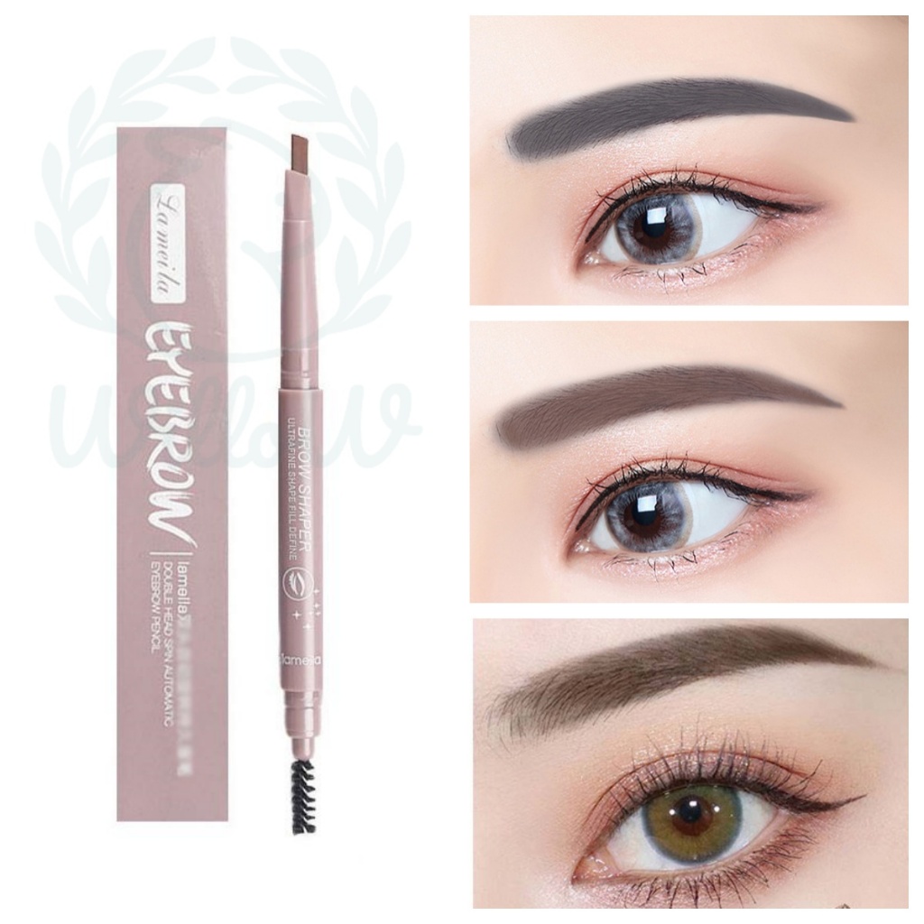 Double hand Eyebrow Pencil Waterproof Color Natural Lasting Non-smudge ...