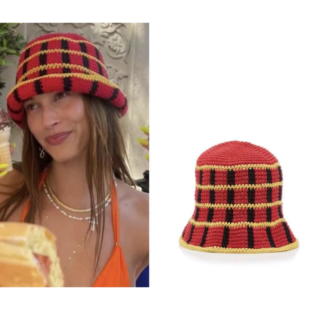 Design Style Hand Knitted Hat Sun Hat Cotton Thread Hat Bucket Hat ...