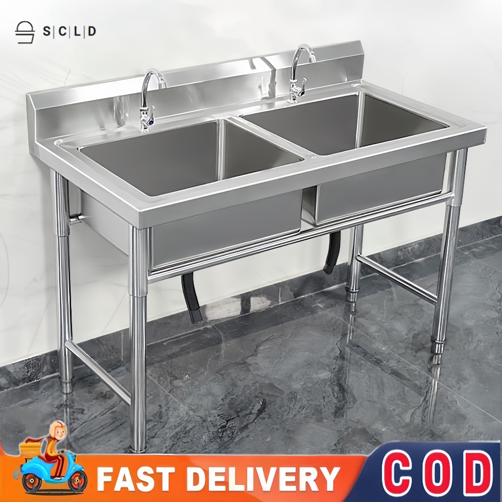 Lababo Stainless Complete Set Double/Single Tank Washbasin Stainless ...