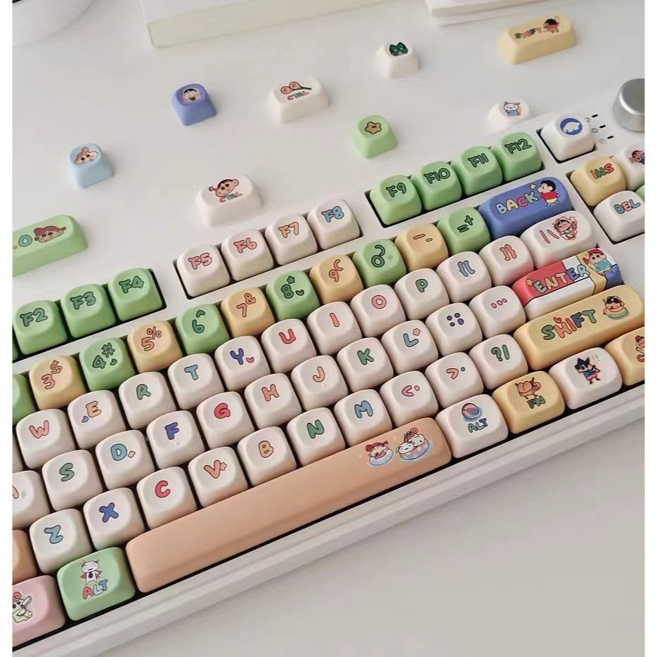 Crayon Shin-chan Keycaps 138 Keys MOA Height PBT Material Keycap ...