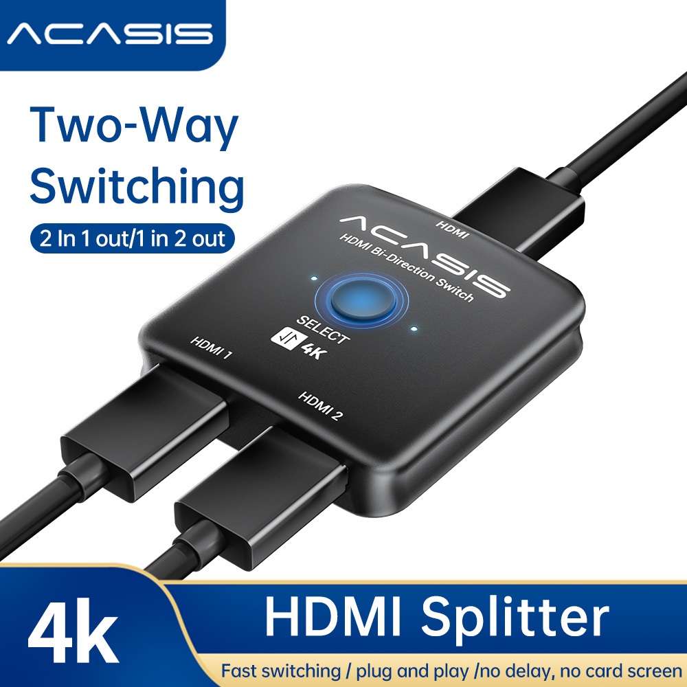 Acasis Hdmi Switch Splitter K Hz Bidirectional Hdmi Switcher In Out Hdmi Splitter