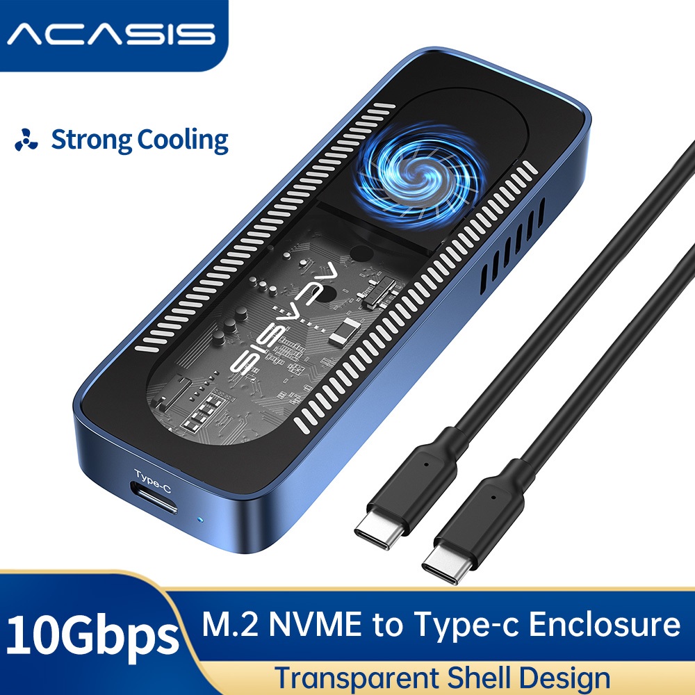 Usb C Acasis Enclosure ACASIS 10Gpbs Transfer NVME SSD Enclosure