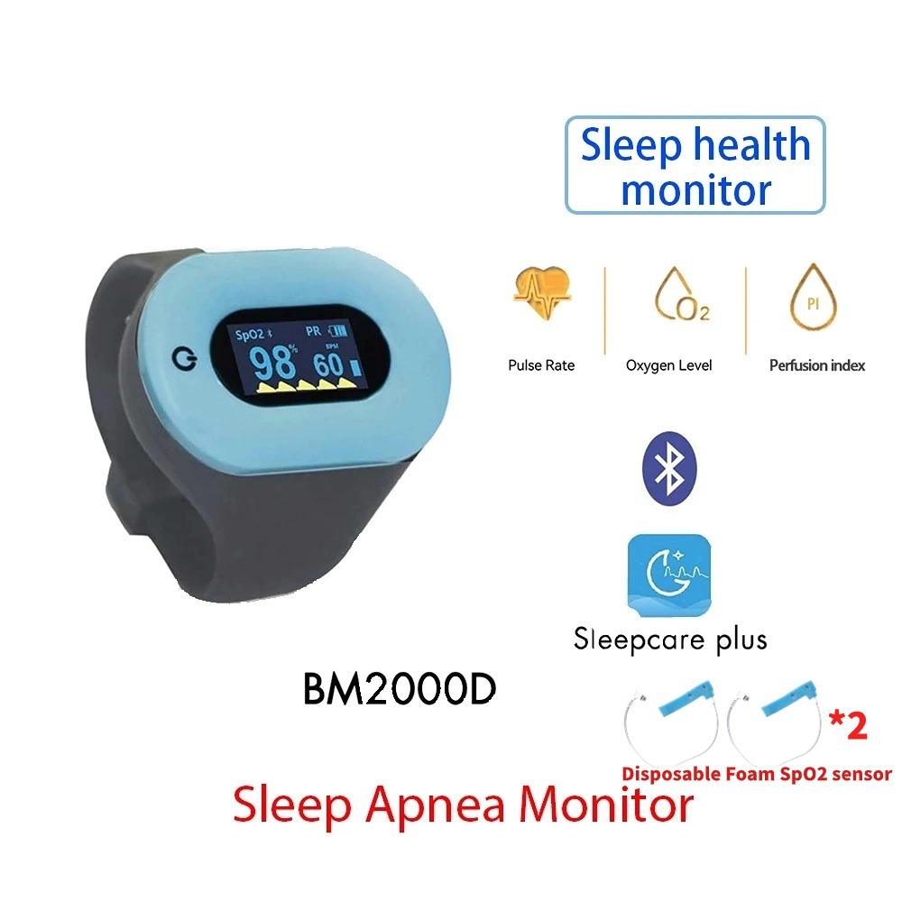 BM2000D Sleep apnea monitor Bluetooth wrist oximeter Spo2 heart rate ...