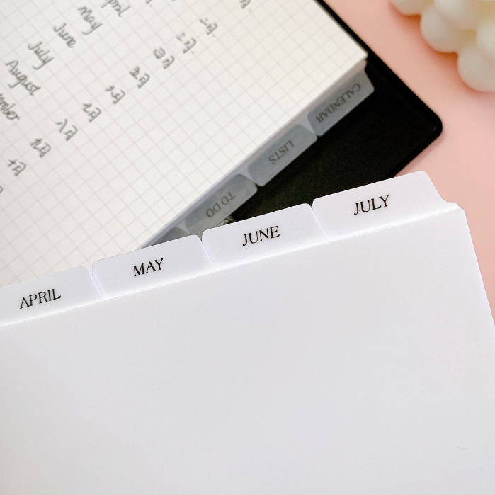 2 Sheets Dividers Tab Sticker Category Label Sticker Index Card ...