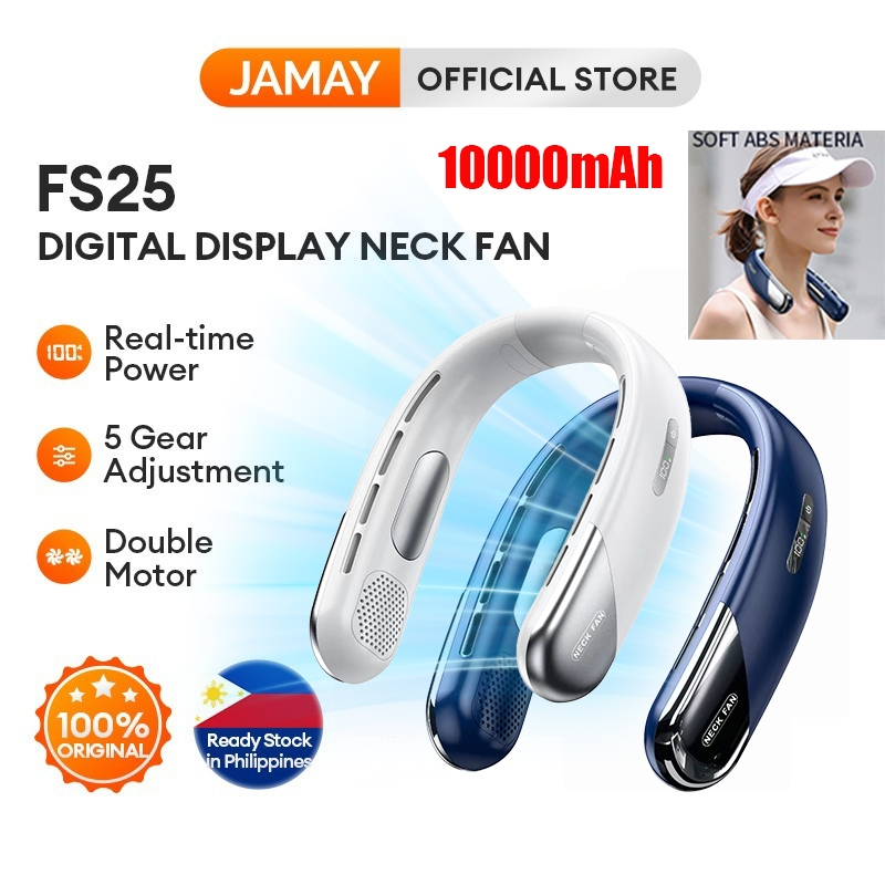 JAMAY Neck Fan Rechargeabl 10000mAh Usb Mini Portable Bladeless Mini ...