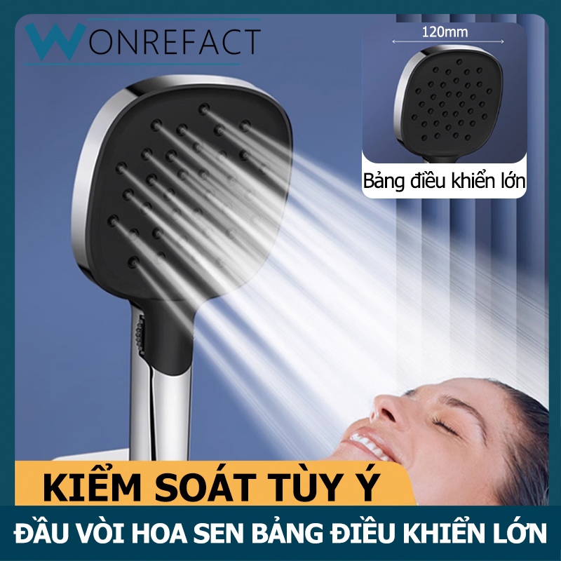 Large Size Luxury Bathroom Handheld Shower Head 3 Modes Adjustable High ...