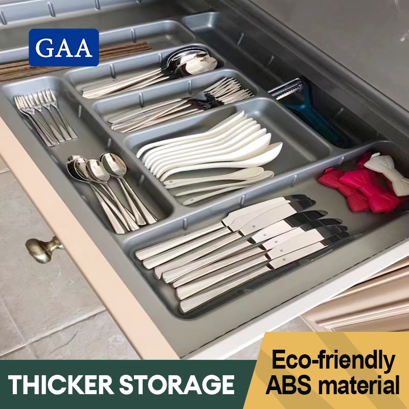 GAA Cutlery Organizer Tray Spoon and Fork Organizer Rack Fits for Pull ...