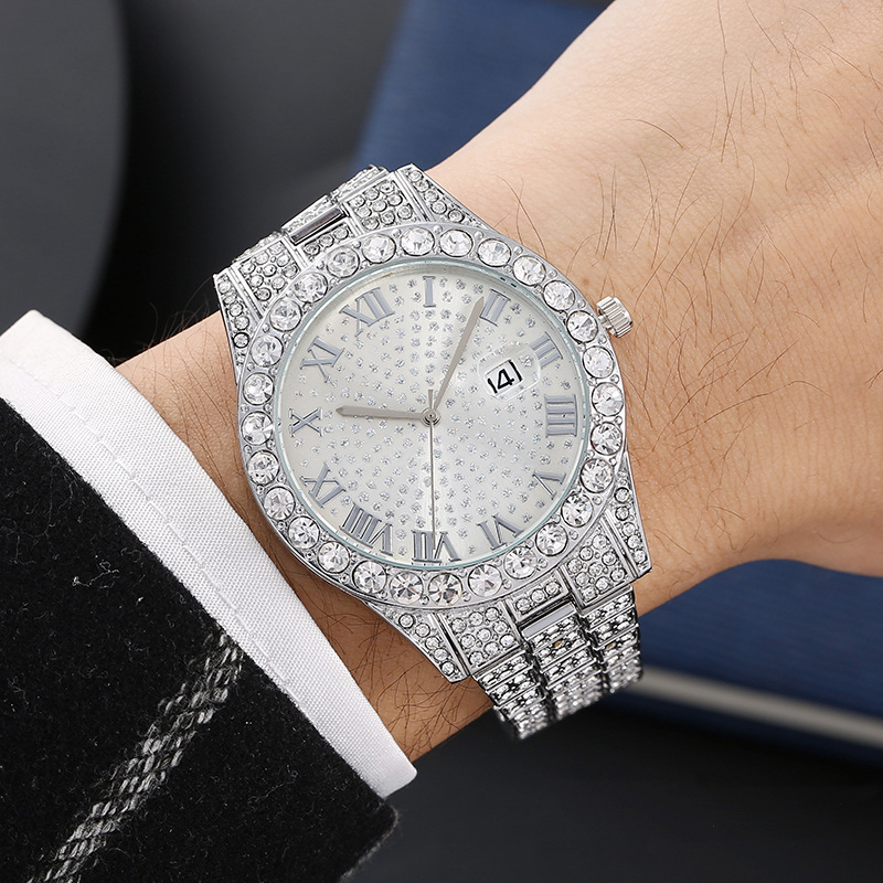 New Men's Watch Full Sky Star Watch Fashion Women's Watch Hip Hop ...