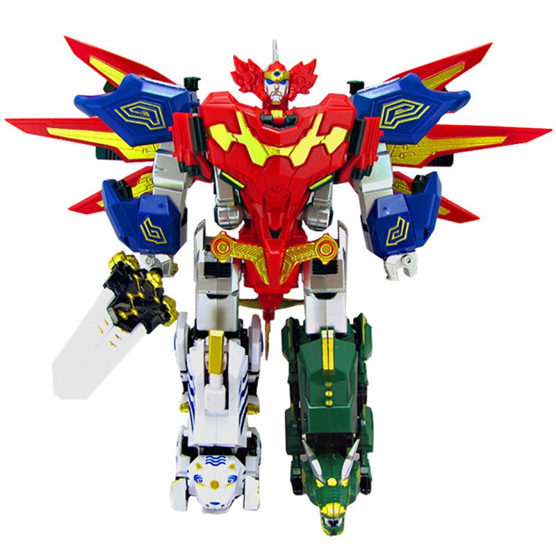 5 In 1 Action Figure Dinozord Children Gifts Toys Assembly ...